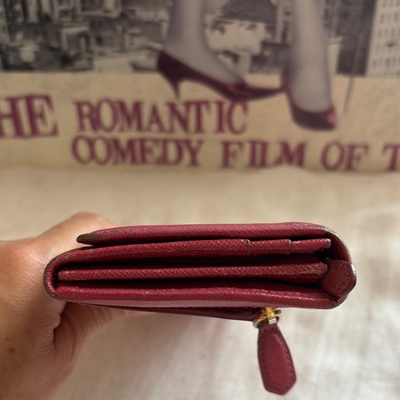 Prada Pink Saffiano Leather Wallet - Picture 4 of 15